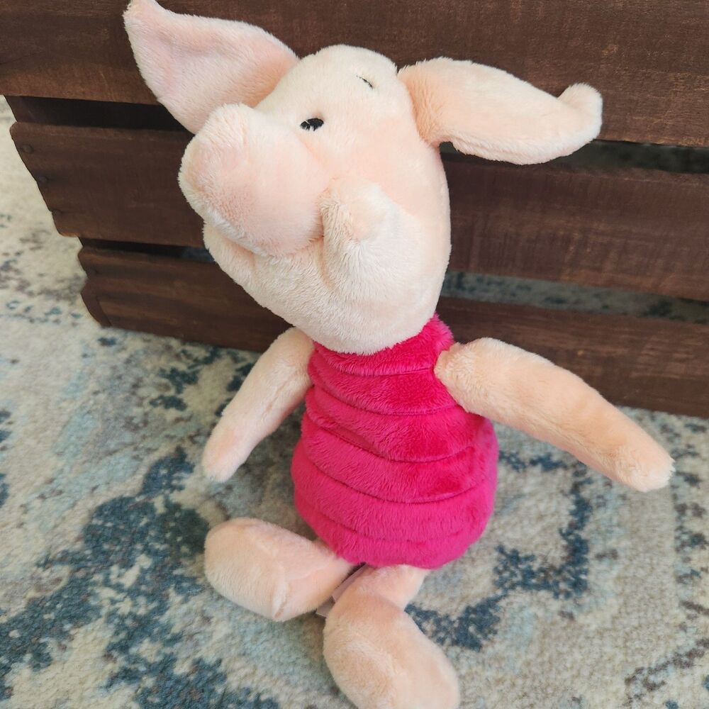 Disney Store 12" Piglet Winnie the Pooh Stuffed Animal Plush - Picture 2 of 9